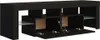 vidaXL TV-Schrank mit LED-Beleuchtung Schwarz 140x36,5x40 Produktbild-Vorschau 10