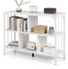 COSTWAY 2-in-1 boekenkast en console, 3 niveaus, vrijstaand Productafbeelding-voorbeeld 1