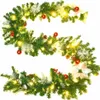 vidaXL Vianočná girlanda s LED svetlami zelená 2,7 m PVC Náhľad obrázku produktu 3