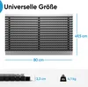 Fußmatte außen alu mit Bürsten grau, Schmutzfangmatte 50 x Produktbild-Vorschau 5
