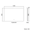 Badspiegel mit Beleuchtung 120×80cm Kaltweiß dimmbar Produktbild-Vorschau 7