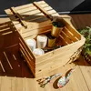 Caja de madera natural Creative Deco con tapa grande, 50 x Vista previa de la imagen del producto 4