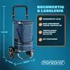 MONZANA® 3in1 Einkaufstrolley 56L bis 50 kg klappbar Produktbild-Vorschau 6