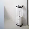 Zásobník na toaletní papír s policí Yamazaki Tower, černý Náhled obrázku produktu 11