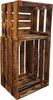 2- er Set Vintage Holzkisten Geflammt – 50x40x30 cm & Produktbild-Vorschau 2