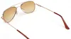 Pilotenbrille Gold Gold Produktbild-Vorschau 3