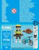 A PLAYMOBIL set featuring a mountain biker figure, a bicycle, and a tree stump. Produktbild-Vorschau