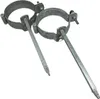 Two metal gutter hangers with pointed stakes. Produktbild-Vorschau