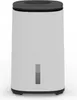 A white dehumidifier with a black top and base, shown against a white background. Podgląd zdjęcia produktu