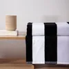 HOMLA LAWENA ručník s černými a bílými pruhy 70x130 cm Náhled obrázku produktu 2