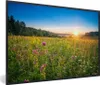 MuchoWow® Gerahmtes Poster Sonne - Gras - Blumen 90x60 cm - Produktbild-Vorschau 1