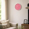 Intirilife Wanduhr in Weiß - Pink mit 30,5 cm Durchmesser - Produktbild-Vorschau 9