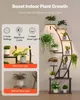 A plant stand with integrated grow lights, showcasing different lighting options. Produktbild-Vorschau