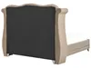 BELIANI Bett Taupe Samtstoff 180 x 200 cm hohes Kopfteil Produktbild-Vorschau 6