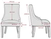 MEBLE ODNOWA Stuhlhusse TOSCANA Velours Braun – elastischer Produktbild-Vorschau 10