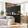 COSTWAY 3-delige roomdivider op wielen, inklapbare Productafbeelding-voorbeeld 2