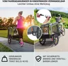 Klarfit Fahrradanhänger für Hunde, 2-in-1 Hunde Produktbild-Vorschau 2