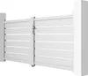 Doppelflügeltor aus Aluminium 3m VOGEL H.120cm weiß Produktbild-Vorschau 4