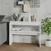 vidaXL Konzolový stôl biely 102x30x80 cm Drevo Materiál Náhľad obrázku produktu 2