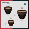 KOTARBAU® Ceramiczna Doniczka Zestaw 3 Wysokość 21/26/30 cm Podgląd zdjęcia produktu 3