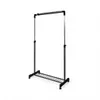 wieszak na ubrania 85 x 43 x 102/170 cm stal czarny/srebrny Podgląd zdjęcia produktu 1