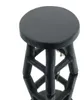VAN DER LEEDEN Schemel Schwarz Ø 15 cm - Teakholz massiv Produktbild-Vorschau 2