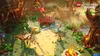 A scene from the Lego Horizon Adventures video game, showing characters and robotic creatures in a forest environment. Produktbild-Vorschau