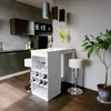 Bartisch-Set Vicco Ross Weiß 115 x 50 cm mit 2 Barhockern, Produktbild-Vorschau 4