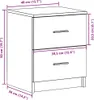 vidaXL Nočné stolíky 2 ks s 2 zásuvkami dub Sonoma 40x36x50 Náhľad obrázku produktu 8