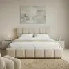 Polsterbett EMILIA 180x200 cm, Cremeweiß - Bett mit Produktbild-Vorschau 2
