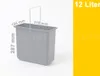 Hailo Inneneimer 1049479 grau 12 L 316 x 154 x 287 mm mit Produktbild-Vorschau 3