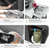 Kempingová kuchyňa luxusná so 4 priehradkami skladacia 116 Náhľad obrázku produktu 6