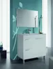 Badezimmer-Set >AKTIVA< in weiß glänzend / Spiegel - Náhled obrázku produktu 2