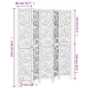 vidaXL Divisorio 5 pezzi bianco in legno massiccio di Anteprima dell’immagine prodotto 8