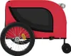 vidaXL Fahrradanhänger Hunde Rot und Schwarz Oxford-Gewebe Produktbild-Vorschau 6