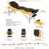 Mucola table de massage 3 zones table de massage pliante Voir les images du produit 3