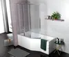 ECOLAM Duschbadewanne Set Badewanne + Glasabtrennung Produktbild-Vorschau 1