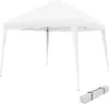 A white pop-up canopy tent is shown on a white background, with its carrying bag visible in the lower right corner. Náhled obrázku produktu