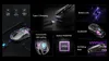 Collage of marketing images showcasing a gaming mouse and its features. Produktbild-Vorschau