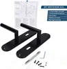 Alpertec Türbeschlagset, Edelstahl, Schwarz, BB & WC, 4er Produktbild-Vorschau 6