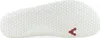 The sole of a white shoe with a hexagonal pattern and a small red logo. Produktbild-Vorschau