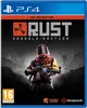 The cover art for the video game Rust Console Edition, featuring a character in protective gear holding a weapon. Produktbild-Vorschau