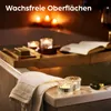 12er Set Glas Teelichthalter Transparent Deko Windlichter Produktbild-Vorschau 6