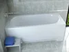 BADLAND Badewanne Rechteck Bona 140x70 mit Ablaufgarnitur Produktbild-Vorschau 2
