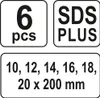 Yato YT-3300, 6 szt. Podgląd zdjęcia produktu 3