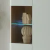 Wohnzimmer Vitrine in Grün Matt mit Eiche STOCKTON-61 Produktbild-Vorschau 2