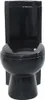 A black toilet is shown from the front against a white background. Náhľad obrázku produktu