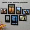 Bilderrahmen, 7er Set schwarzen Fotorahmen, Produktbild-Vorschau 3