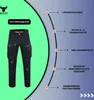 Herren Motorradjeans 9-Pockets Motorradhose Cargohose Produktbild-Vorschau 6