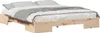 vidaXL Bettgestell Braun 200 x 200 cm Produktbild-Vorschau 1